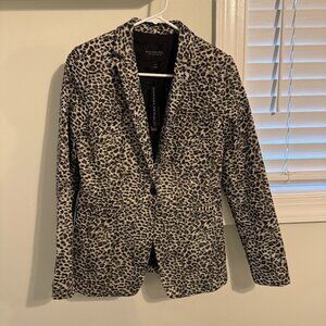 NWT Ladies Banana Republic Long and Lean Blazer Cheetah Jaguar Print